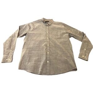 DU/ER 9-to-9 Button Down Shirt Mens XL Gray Performance Oxford Dress Casual